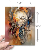 Dimensions: Goddess art story card called The Keeper by Primal Painter with envelope