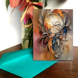 Goddess art story card called The Keeper by Primal Painter with envelope