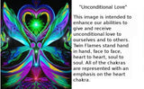 Twin Flames Necklace, Soulmates Jewelry, Metaphysical Art - "Unconditional Love"