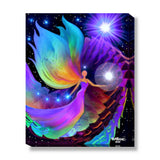 Rainbow Wall Art Stretched Canvas Print, Meditation, Visualization - "The Divine Path"