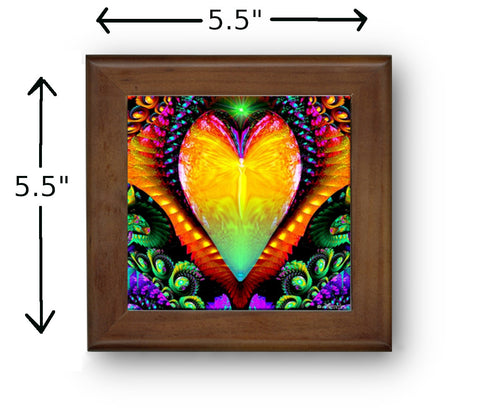 psychedelic art heart