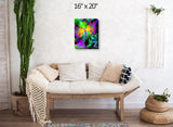 Reiki Angel Wall Decor, Stretched Canvas Print, Metaphysical Art - "From Dark to Light"
