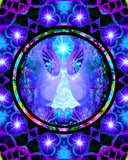 Mandala Angel Art, Sacred Geometry Reiki Meditation Aide, Positive Energy Art - "Hope Mandala"