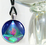 Violet Flame Reiki Energy Necklace