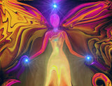 Angel Art Wall Decor Reiki Energy Art Chakra Healing Original Art Print