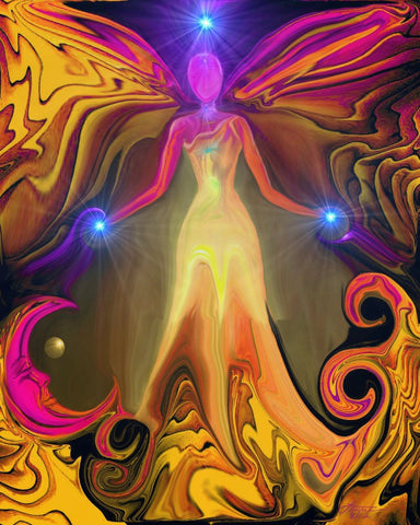 Reiki Energy Art Chakra Healing Original Art