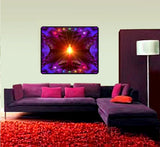 Abstract Tapestry, Wall Hanging, Chakra Art, Meditation Room Decor