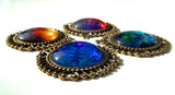 Chakra Art Jewelry, Reiki Angel Wings Necklace, Energy Art Pendant "Chakra Heart"