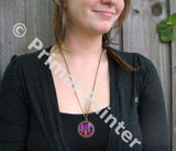 Chakra Angel Necklace, Rainbow Reiki Energy Art, Unique Jewelry - "Balance Within Chaos"