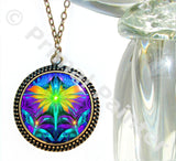 rainbow fairy angel pendant with energy art by Primal Painter