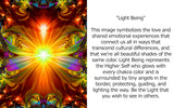 Abstract Angel Art Greeting Card, Reiki Blank Notecard, Visionary Art - "Light Being"
