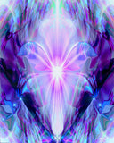 violet crown chakra angel