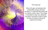 Pastel Angel Art Greeting Card, Reiki Blank Notecard, Visionary Art - "The Clearing"